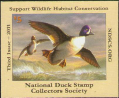 2011 NDSCS Stamp (Barrow's goldeneyes)